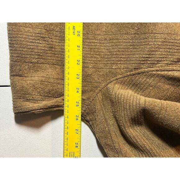 Covington Soft Warm Poly Blend Pull Over V-Neck Brown Sweater Men's Size XL Nice - Picture 5 of 6